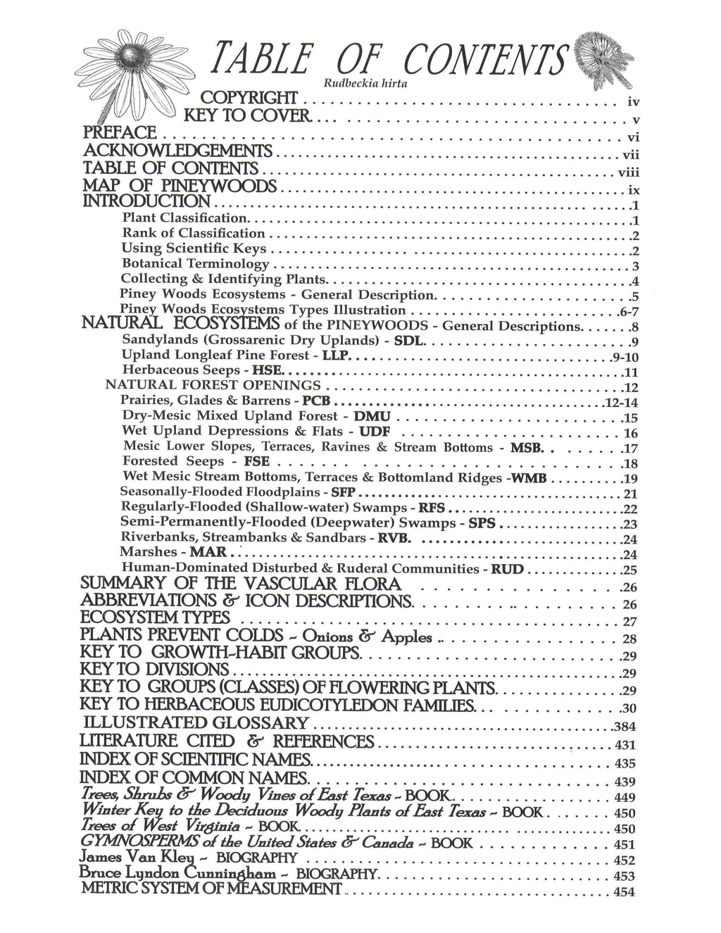 Plants of the Pineywoods of East Texas & West Louisiana