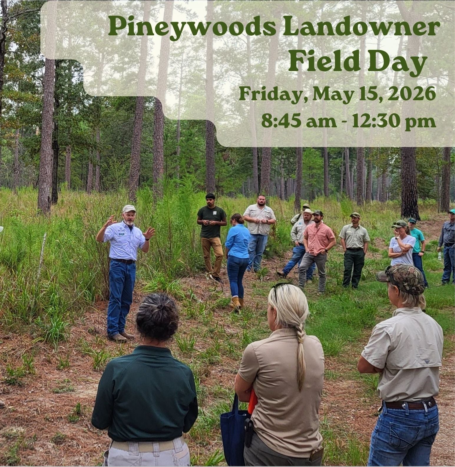Pineywoods and Wildlife Landowner Field Day 2026