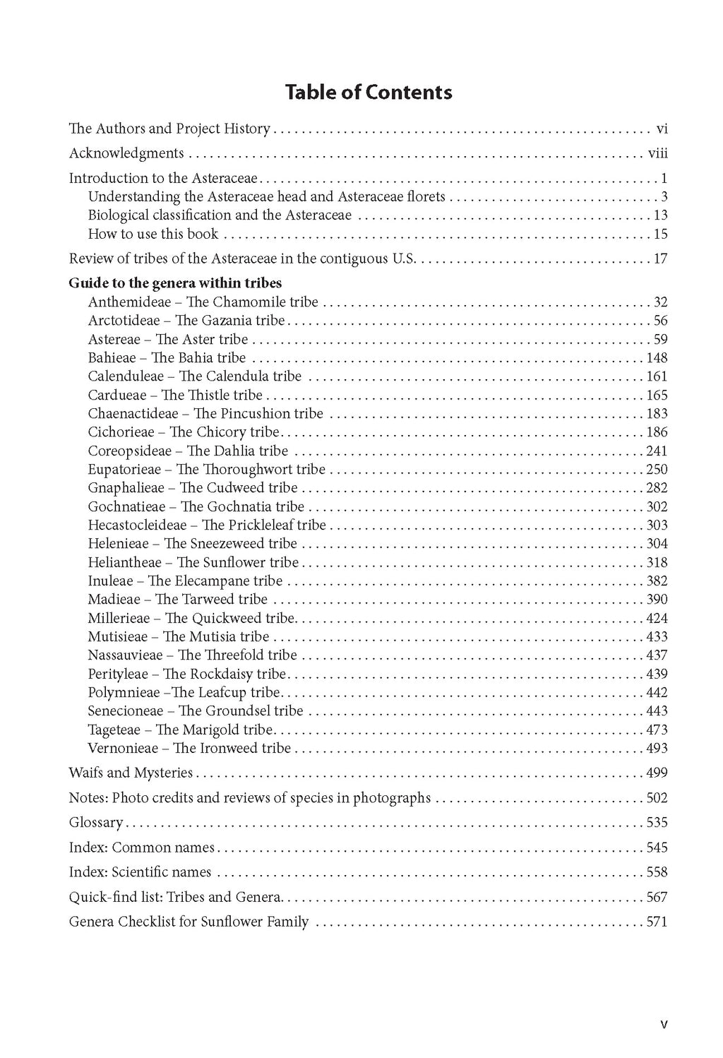 The Sunflower Family: A Guide to the Family Asteraceae in the Contiguous United States