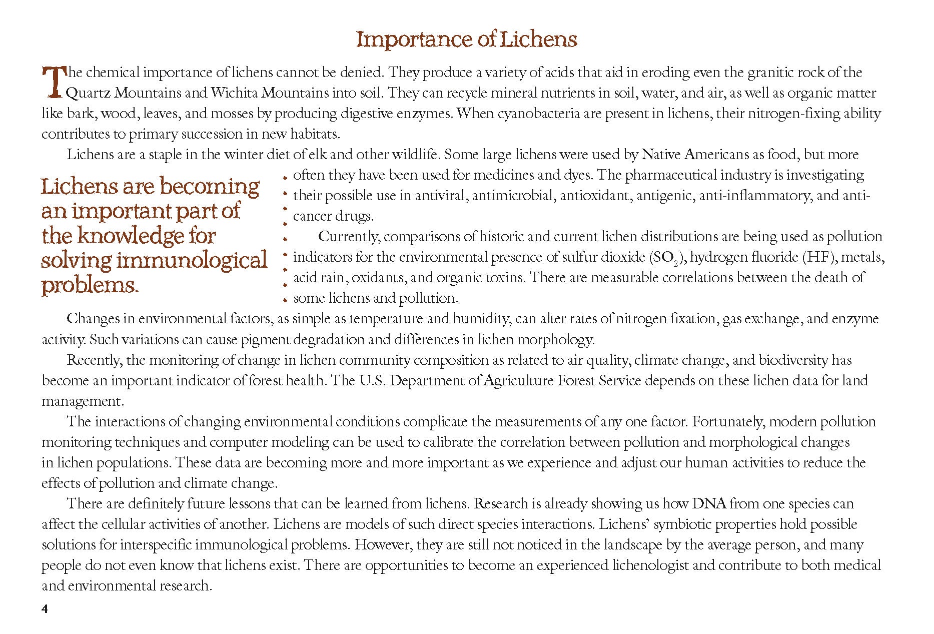Lichen Study Guide for Oklahoma and Surrounding States