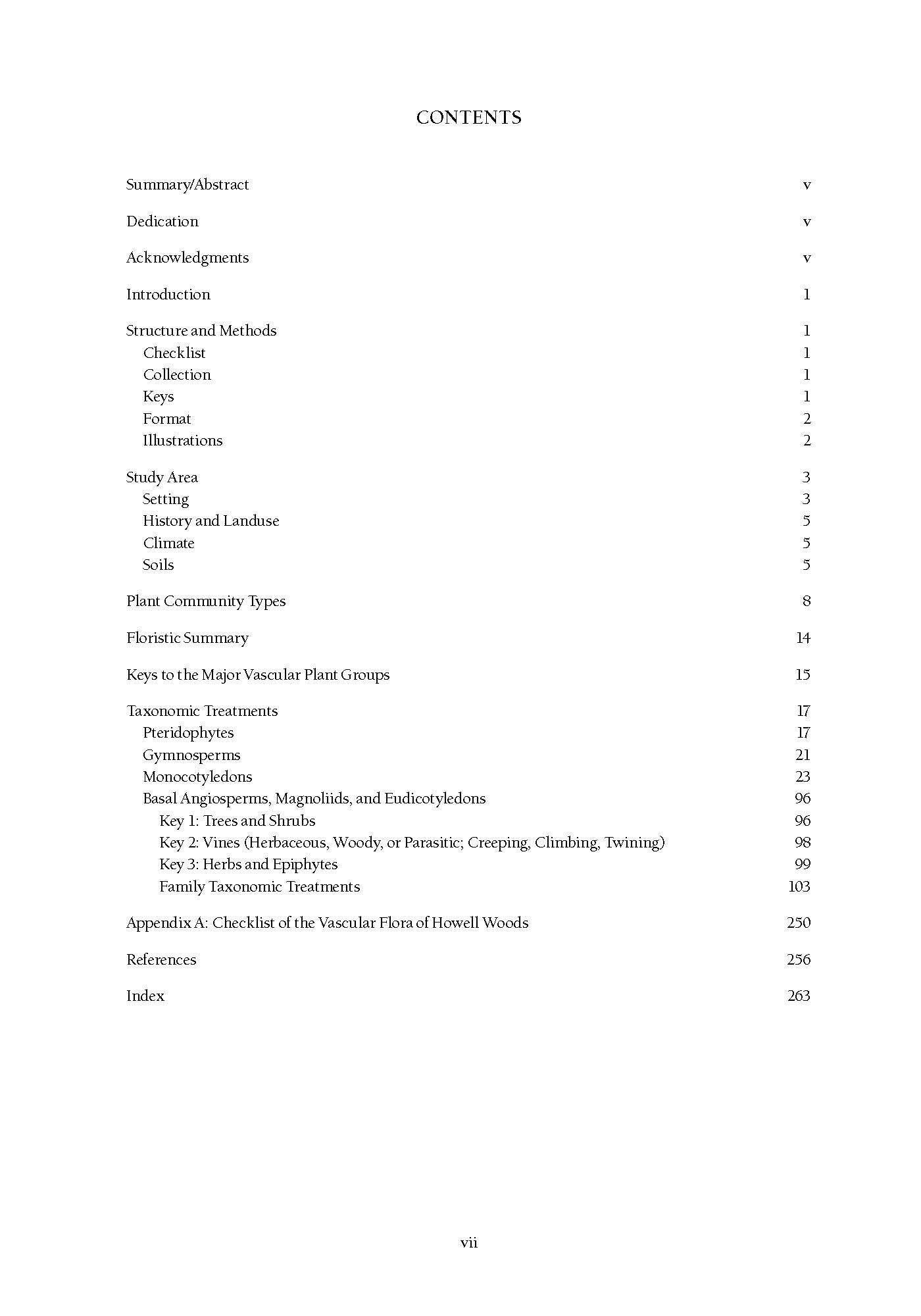 Guide to the Vascular Flora of Howell Woods