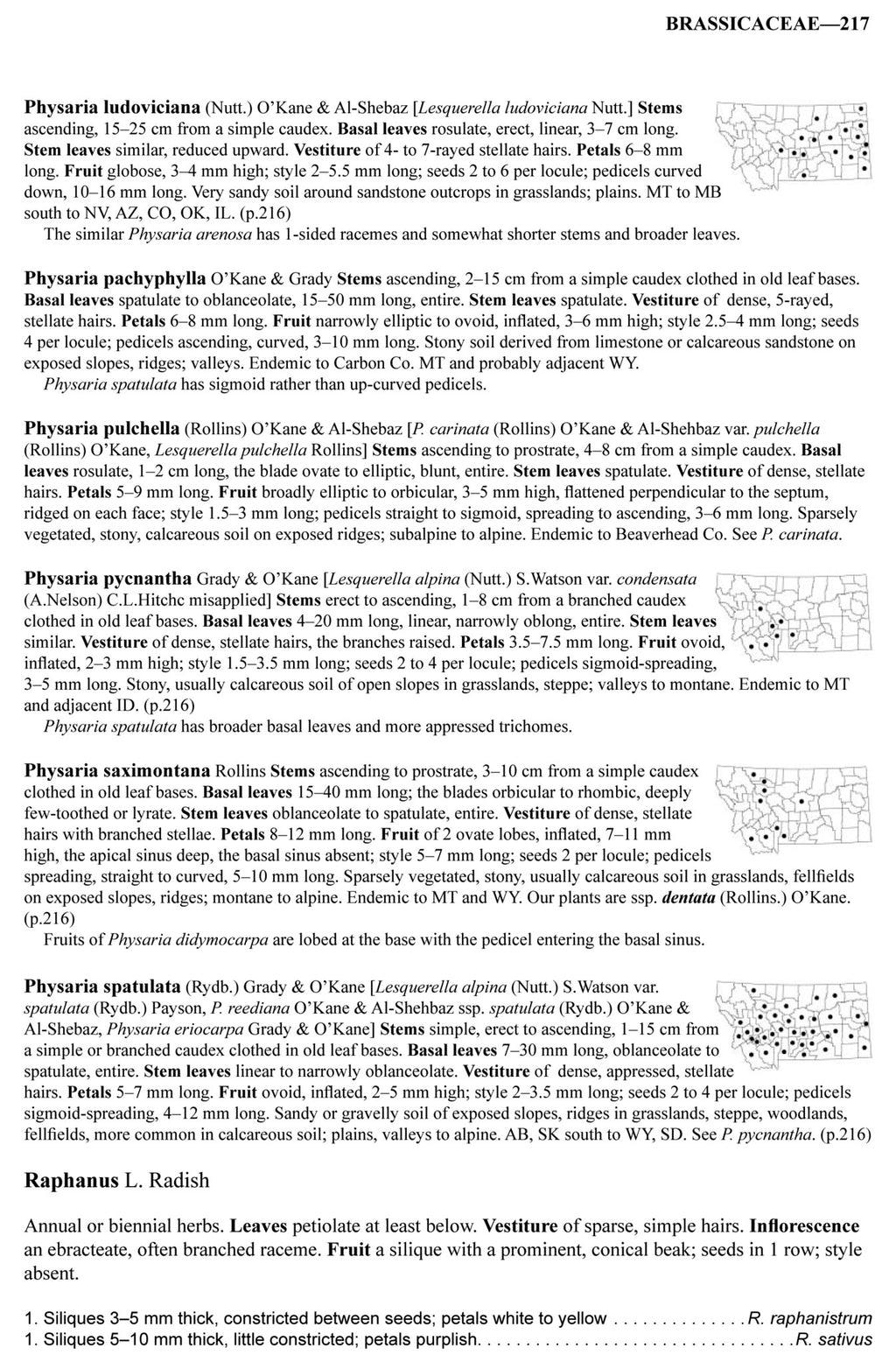 Manual of Montana Vascular Plants, 1st Edition